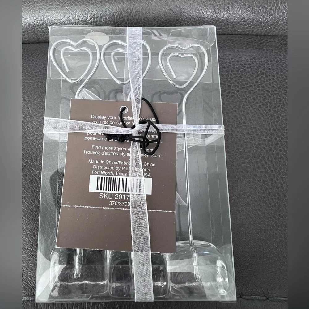 Pier 1 3pk Heart-Shaped Photo Holders